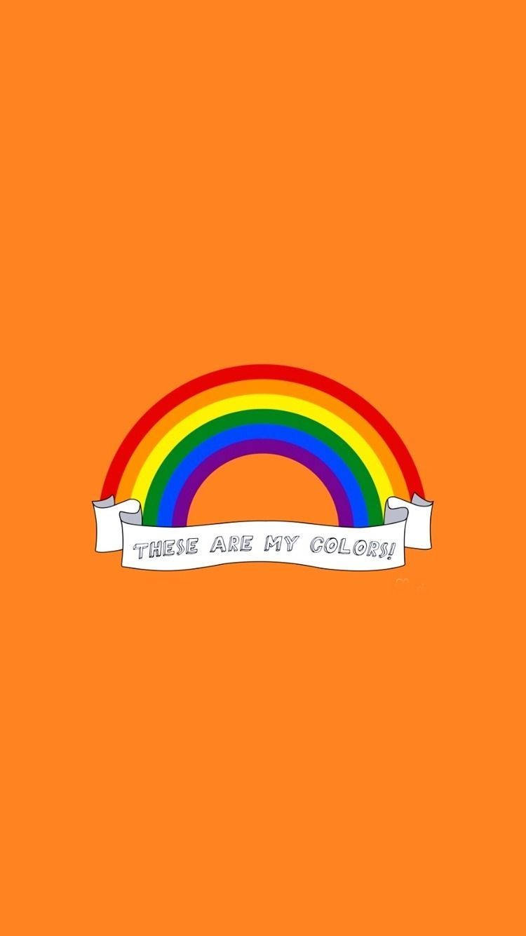 این رنگ‌های من هستند زیبایی‌شناسی LGBT والپیپر