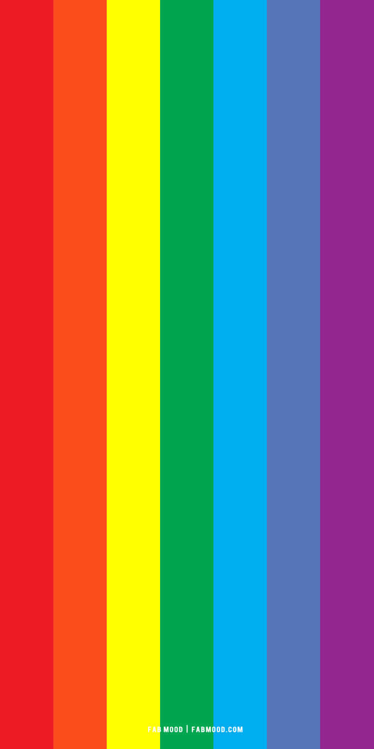 رنگین‌کمان راه‌راه زیبای LGBT والپیپر