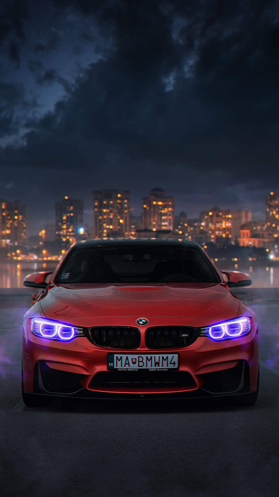 بی ام و M4 شهری آیفون خودرو والپیپر