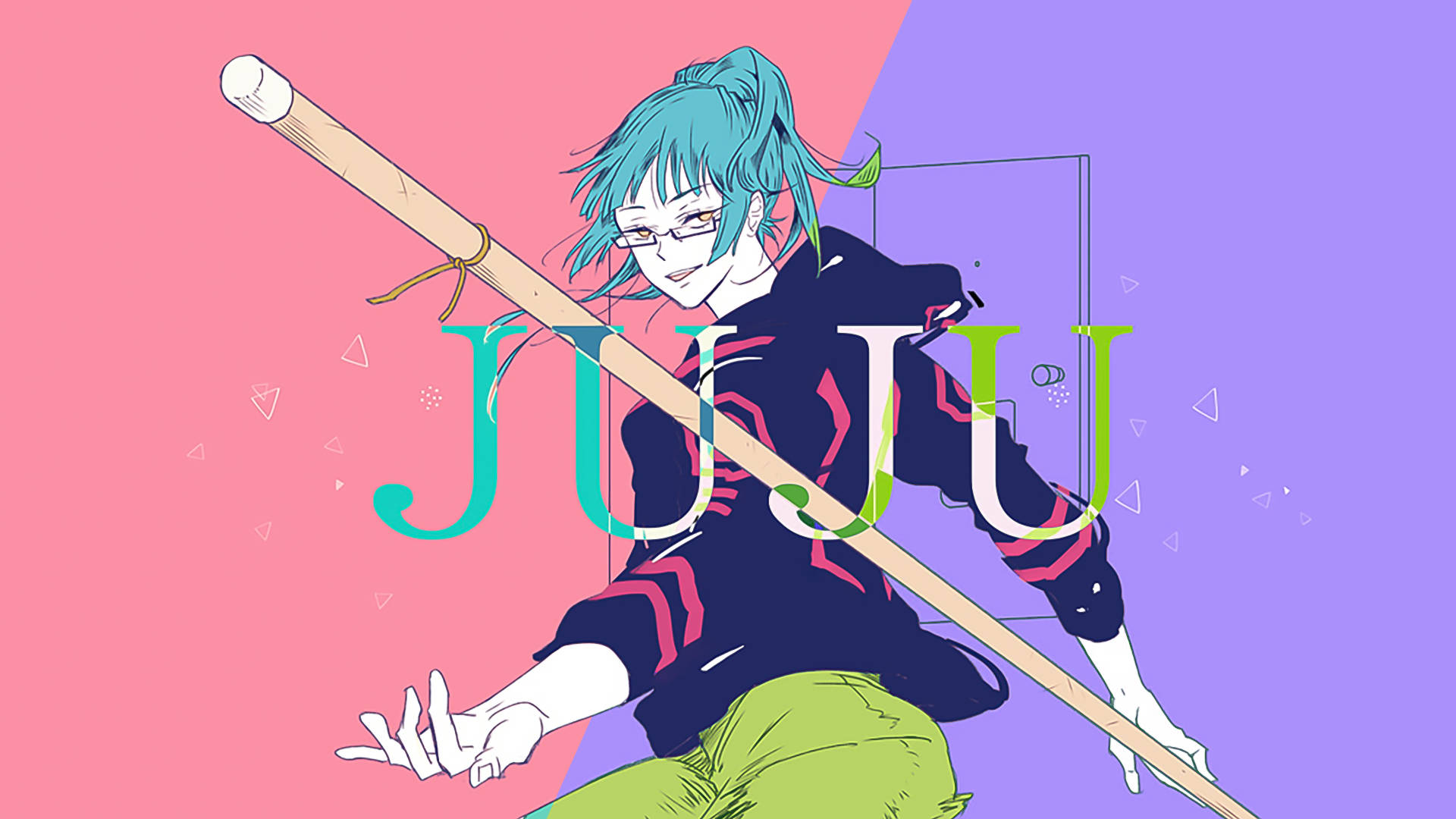 تصویر دیجیتال Maki Zenin برای دسکتاپ Jujutsu Kaisen والپیپر