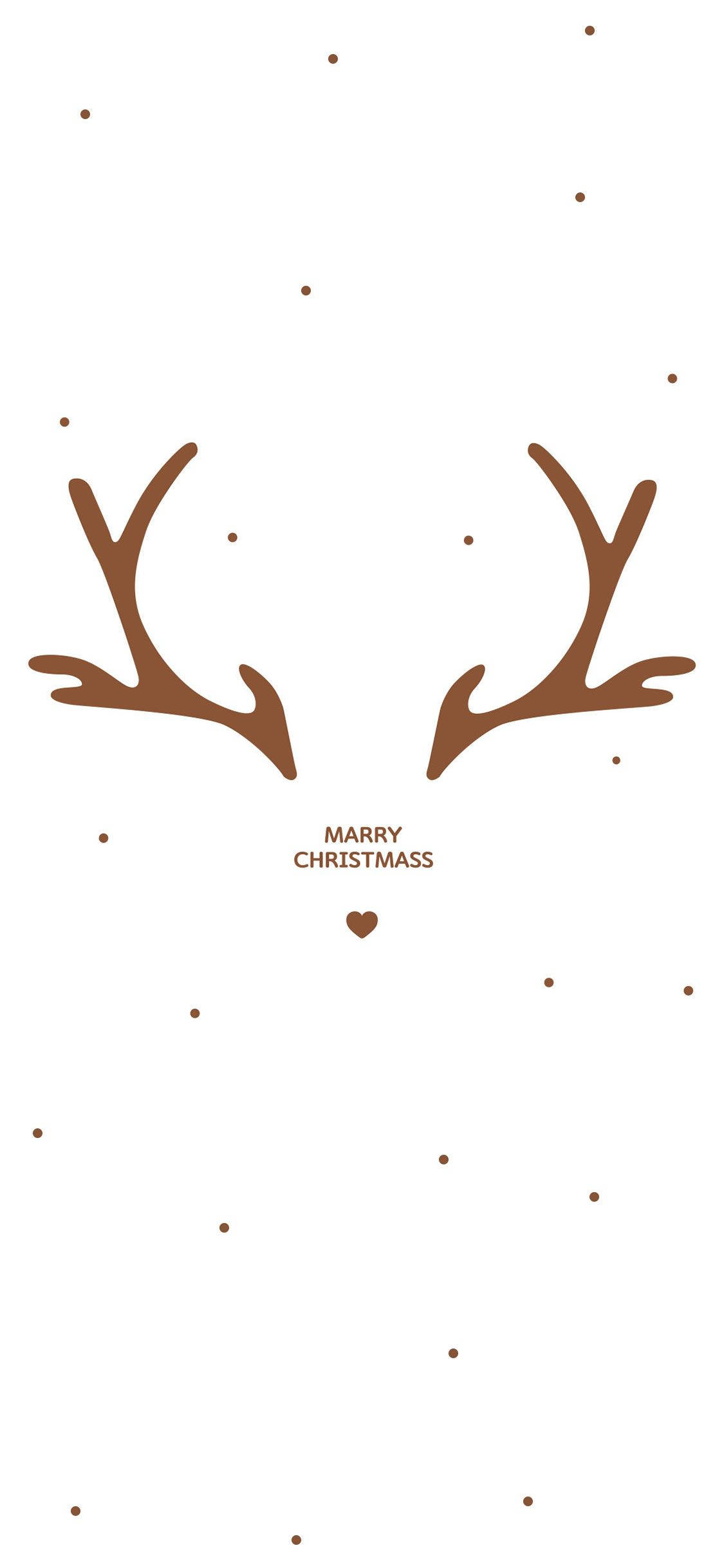 کریسمس ساده و زیبا برای آیفون، Merry Christmas والپیپر