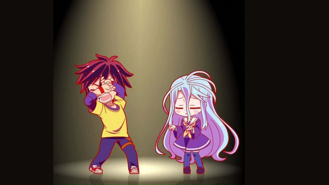عکس انیمه No Game No Life از خواهر و برادر والپیپر