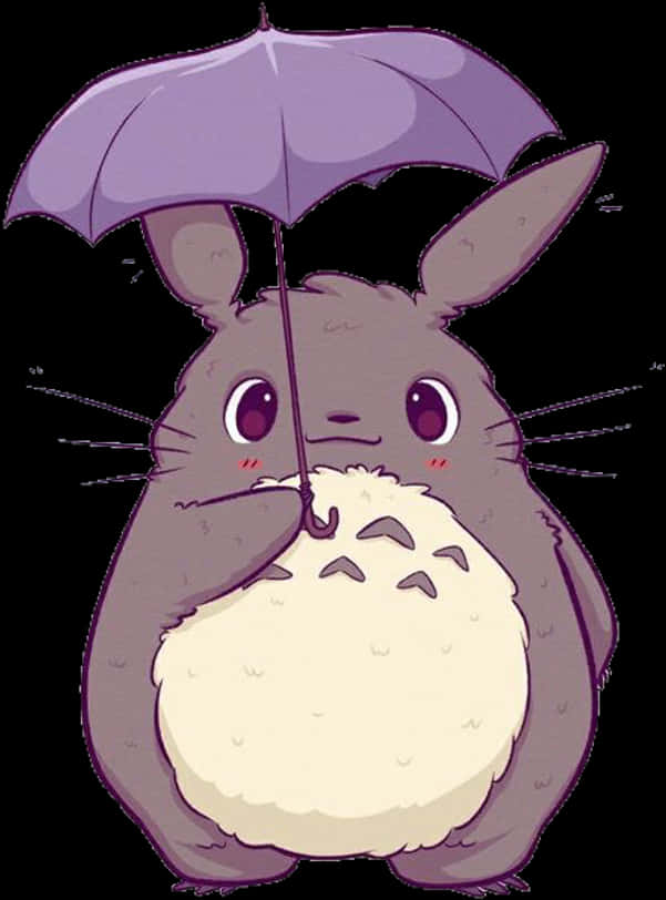 موجود بامزه با چتر.PNG والپیپر