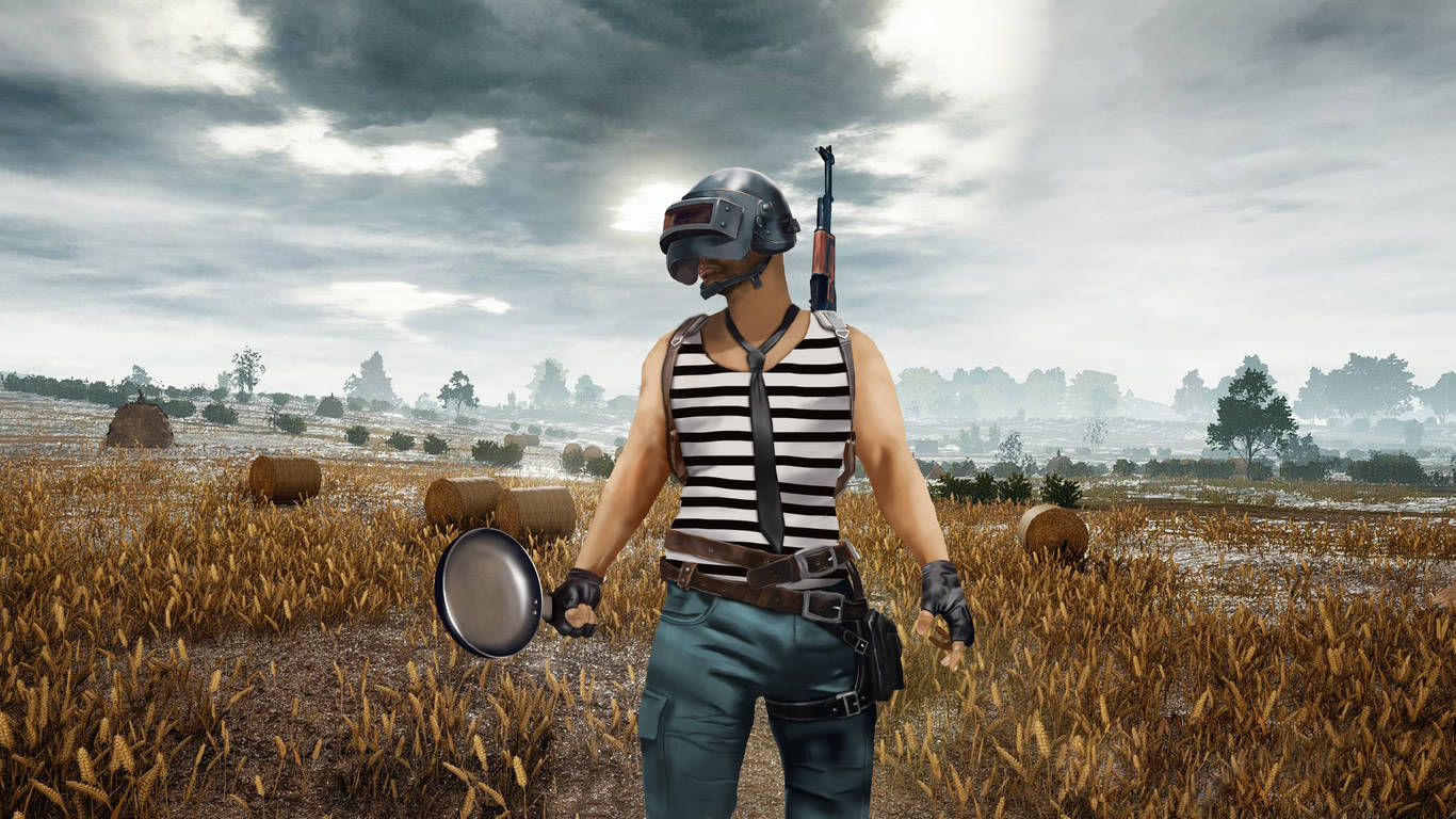 ویکتور در PUBG با تابه 1366x768 والپیپر