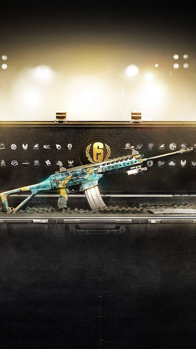 آیفون تفنگ سحابی آبی Rainbow Six Siege والپیپر