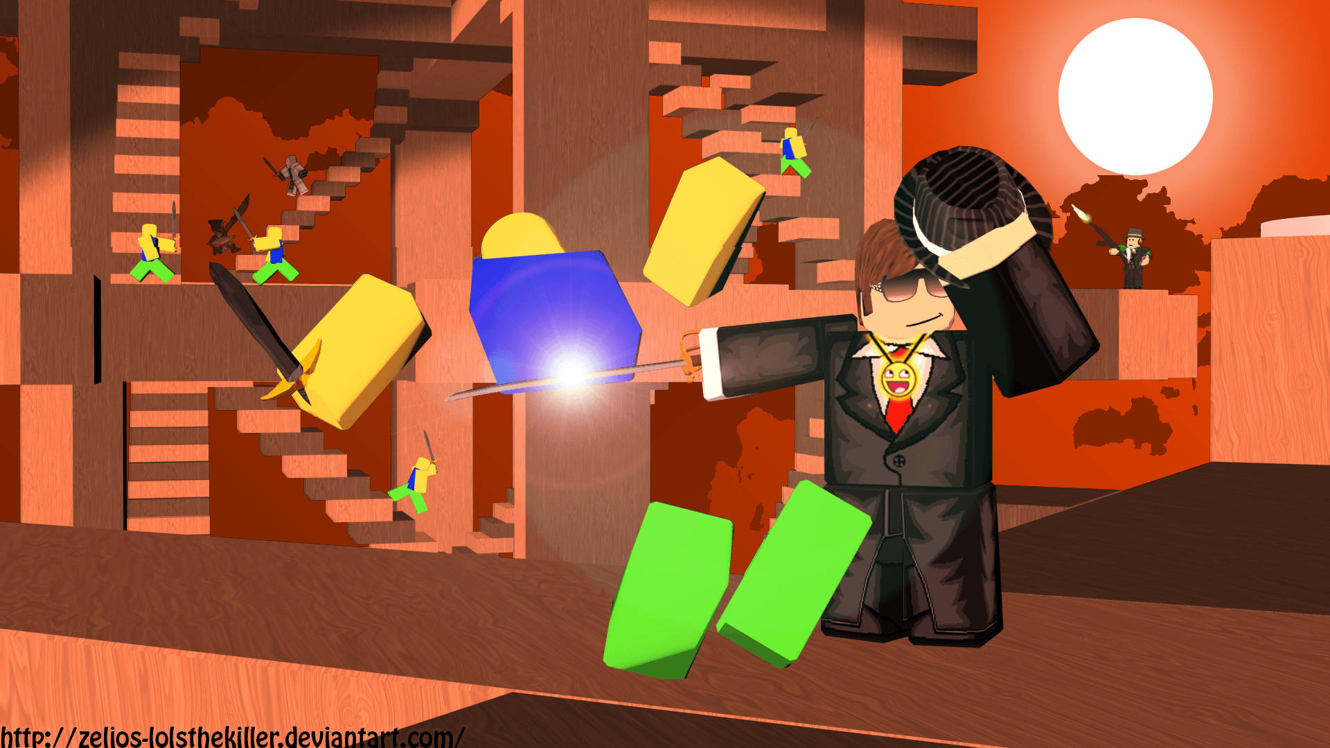 «بازی مورد علاقه خود را با سبک با آواتار تاکسیدو در Roblox انجام دهید!» والپیپر