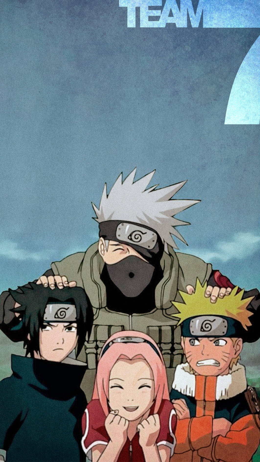 Sasuke ناروتو آیفون با تیم 7 والپیپر