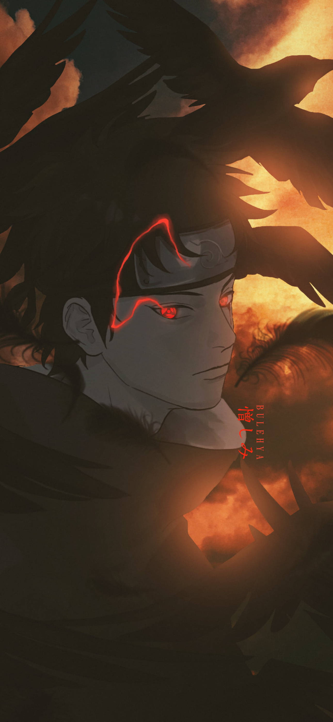 Shisui Uchiha زیبایی‌شناختی انیمه آیفون والپیپر