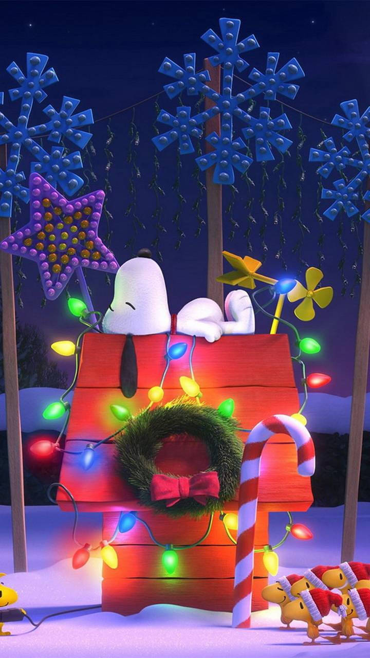 تزئینات کریسمس سه‌بعدی Snoopy والپیپر