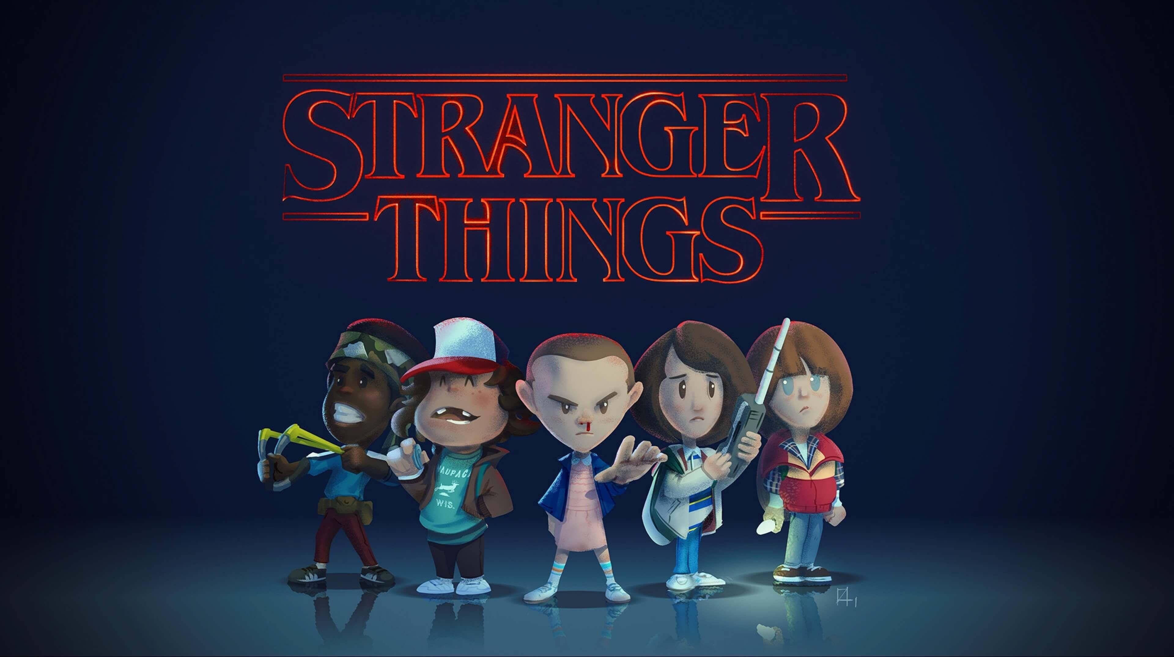 Stranger Things 4K کاریکاتور والپیپر