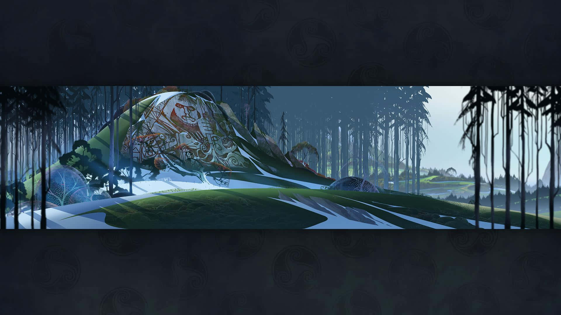 پس‌زمینه جنگل بازی The Banner Saga والپیپر