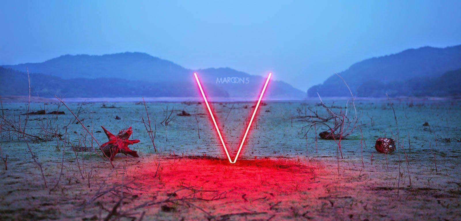 کاور هنری آلبوم V از گروه Maroon 5 والپیپر