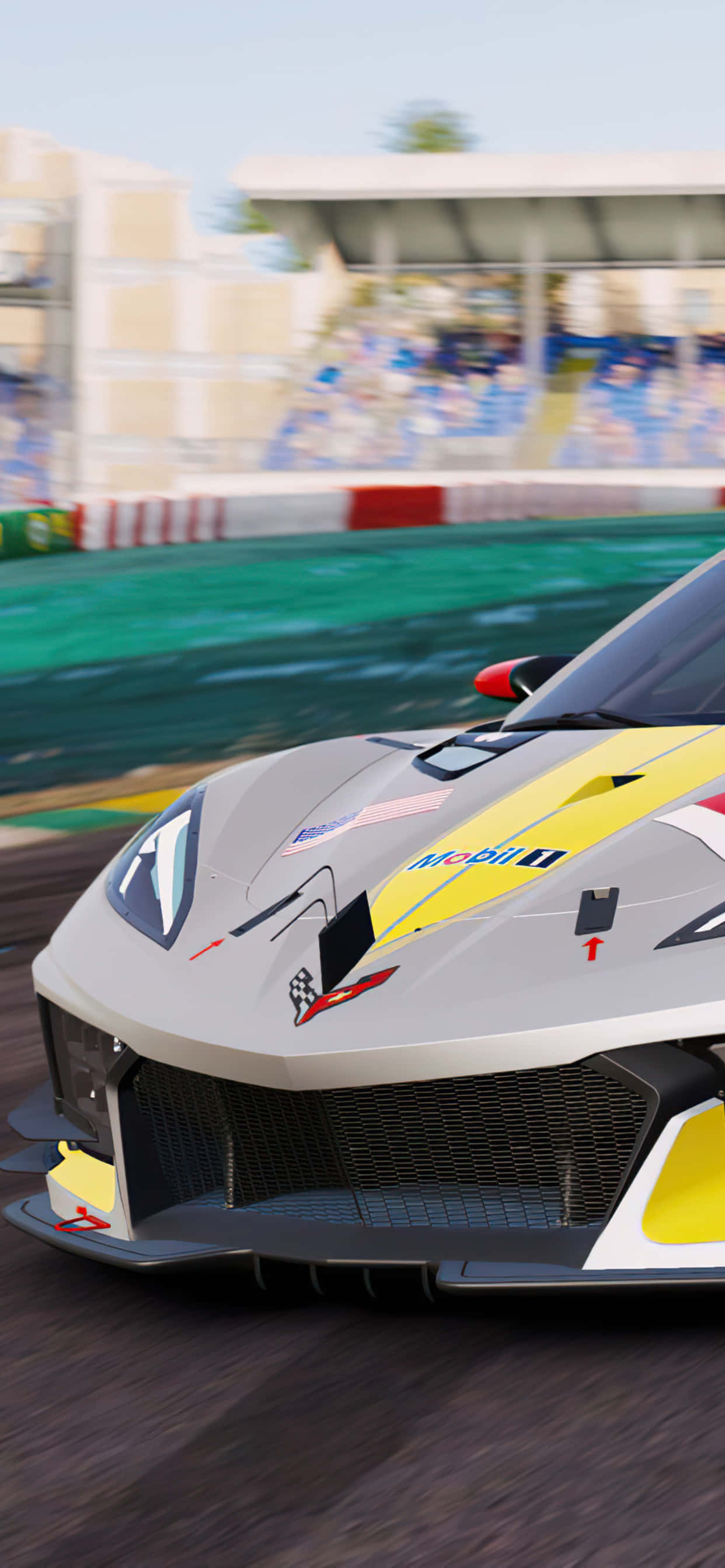 پس‌زمینه لامبورگینی V12 خاکستری Project Cars 2 برای آیفون XS مکس والپیپر