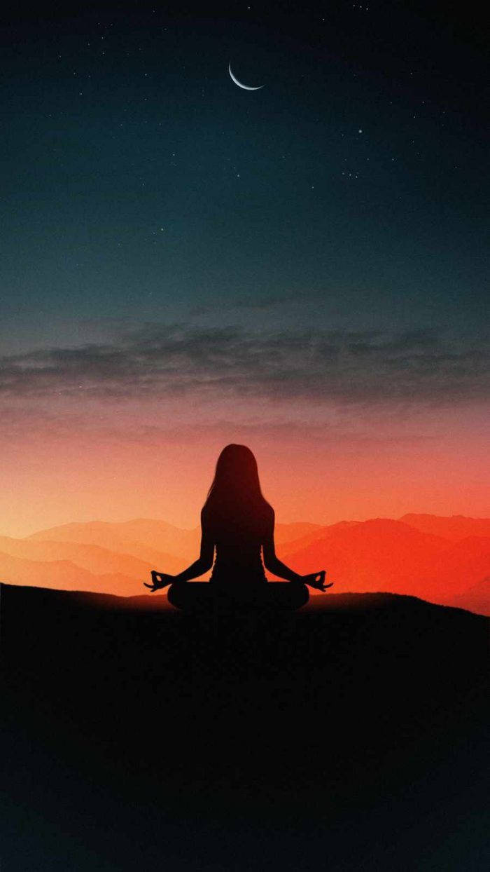 آیفون X زیبای دختر یوگا والپیپر