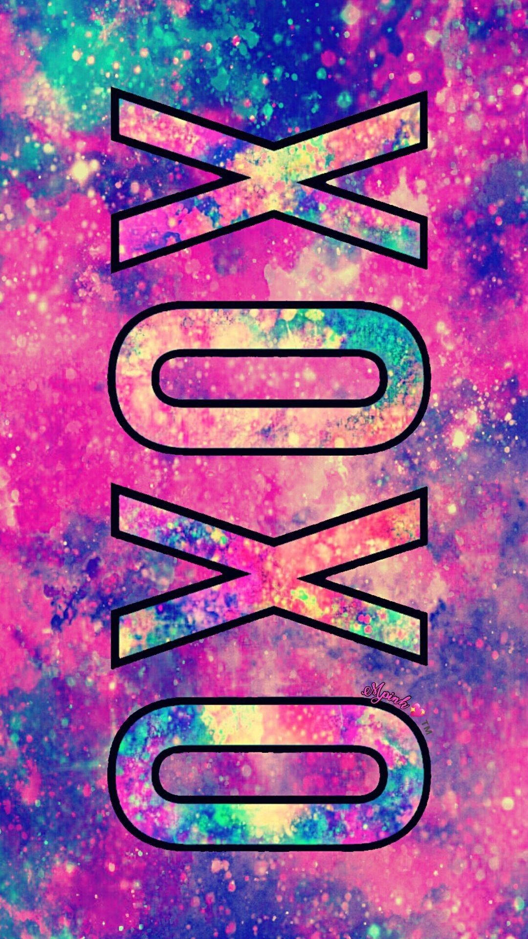 Xoxo روی کهکشان زیبا والپیپر
