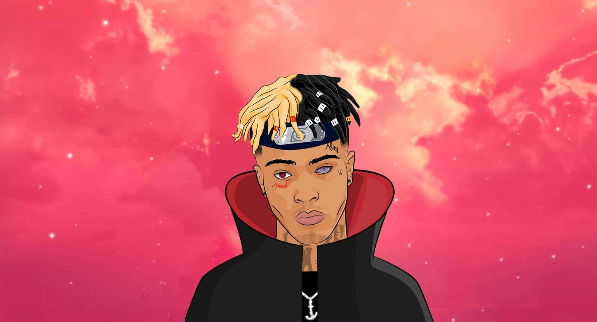 عکس پروفایل Xxxtentacion با لباس آکاتسوکی والپیپر
