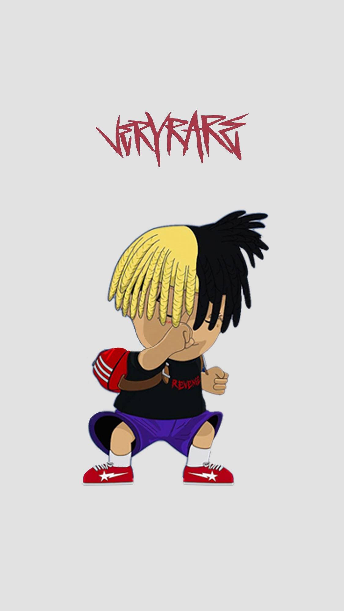 موی دو رنگ انیمه‌ای Xxxtentacion والپیپر