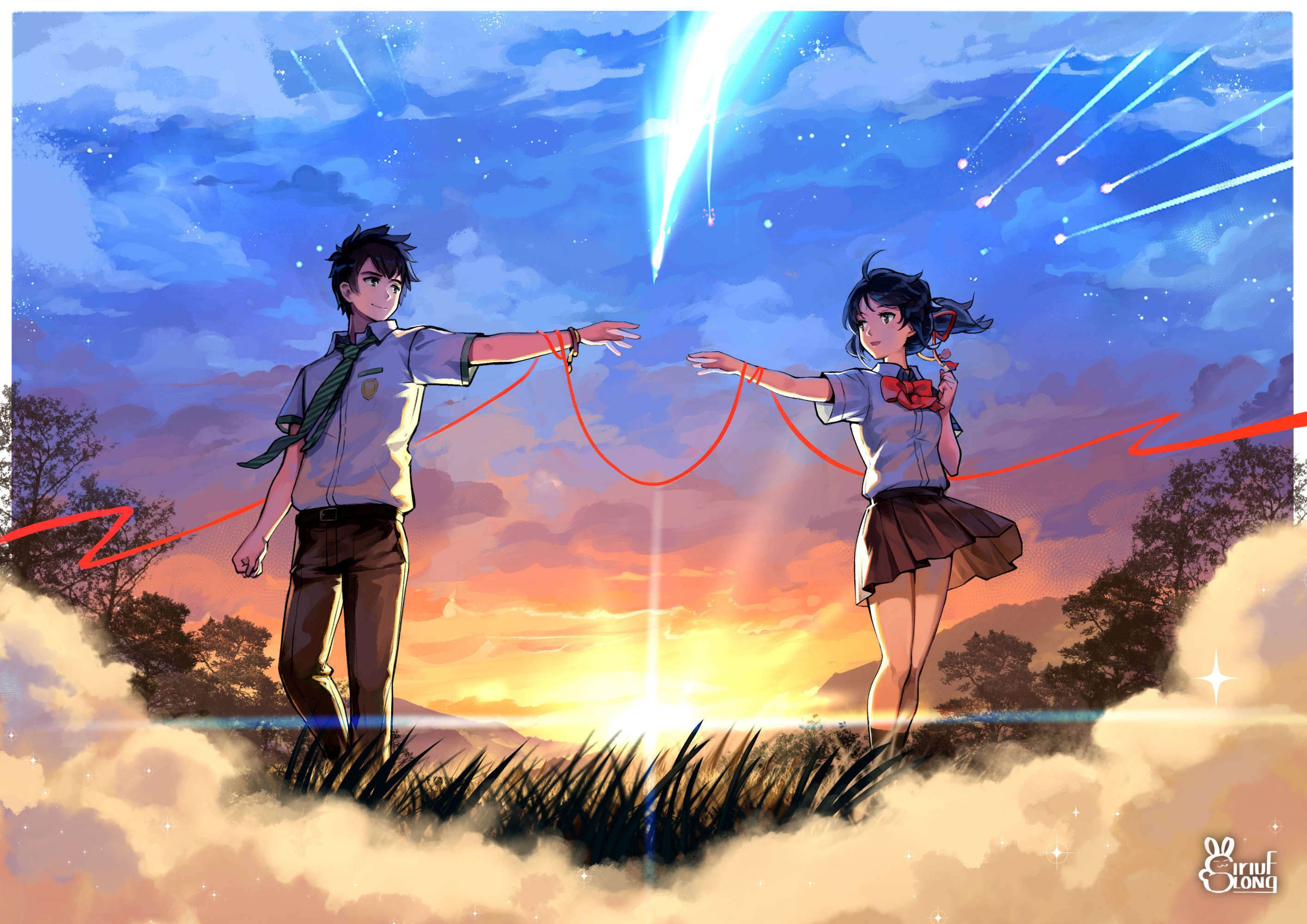انیمه محبوب Your Name والپیپر