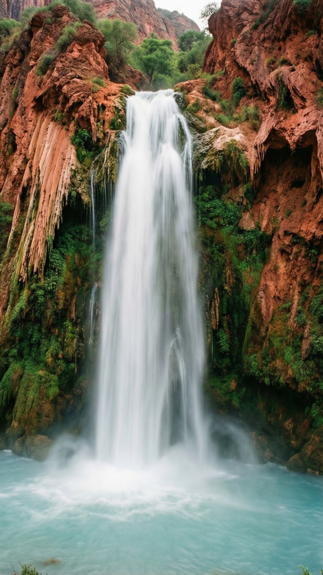 آبشار سرخ والپیپر