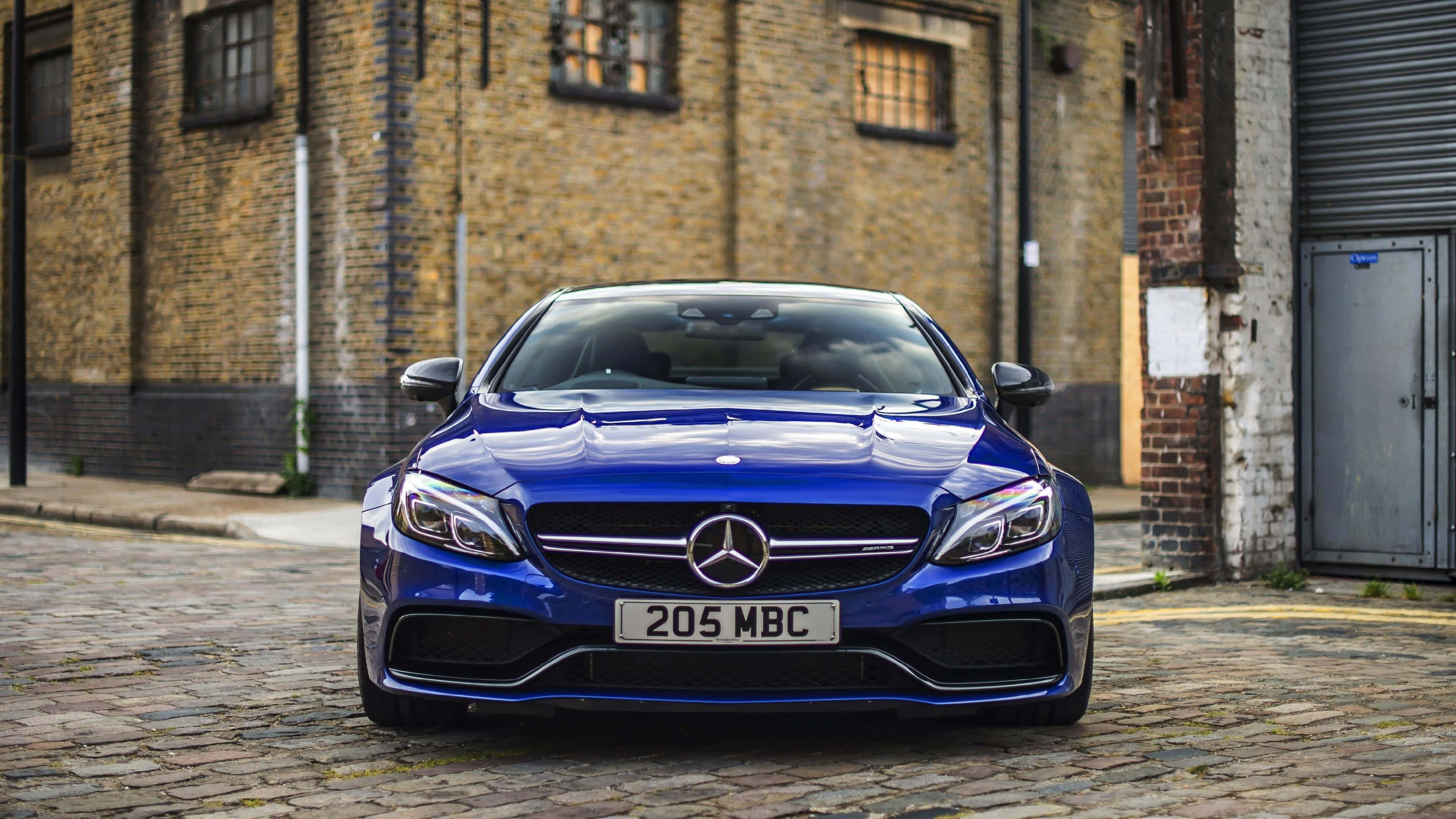 آبی C63 AMG مرسدس بنز 4K والپیپر