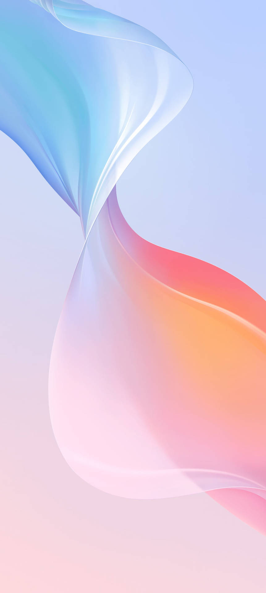 آبی و صورتی Vivo Y20 — پاستل استتیک والپیپر