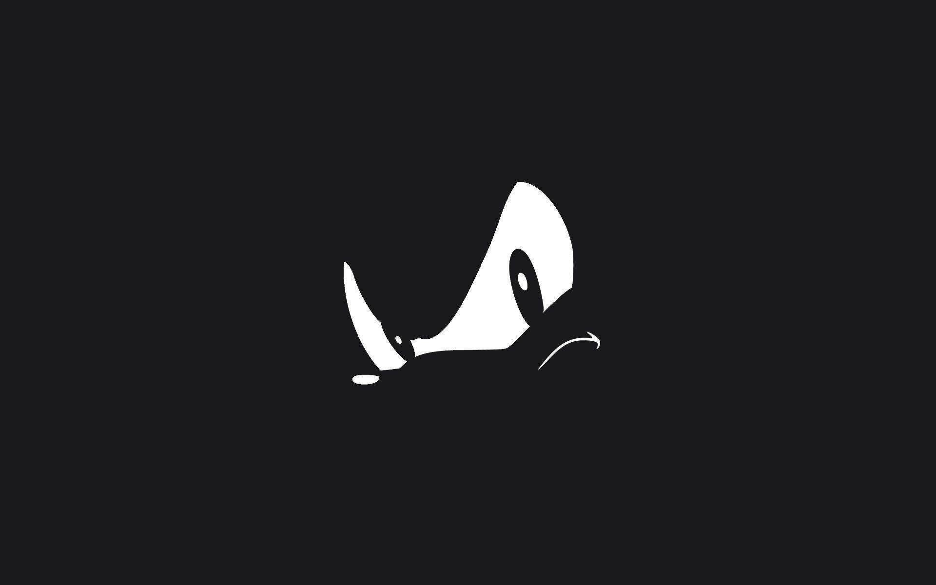 آرت مینیمال پروفایل سایه تاریک خارپشت والپیپر