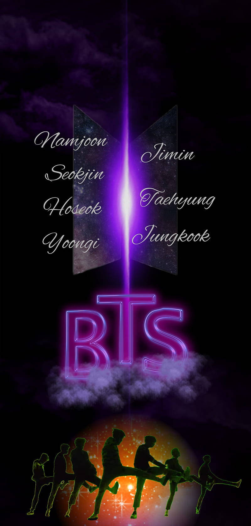 والپیپر آرم هواداری BTS — لوگوی bts متحرک والپیپر