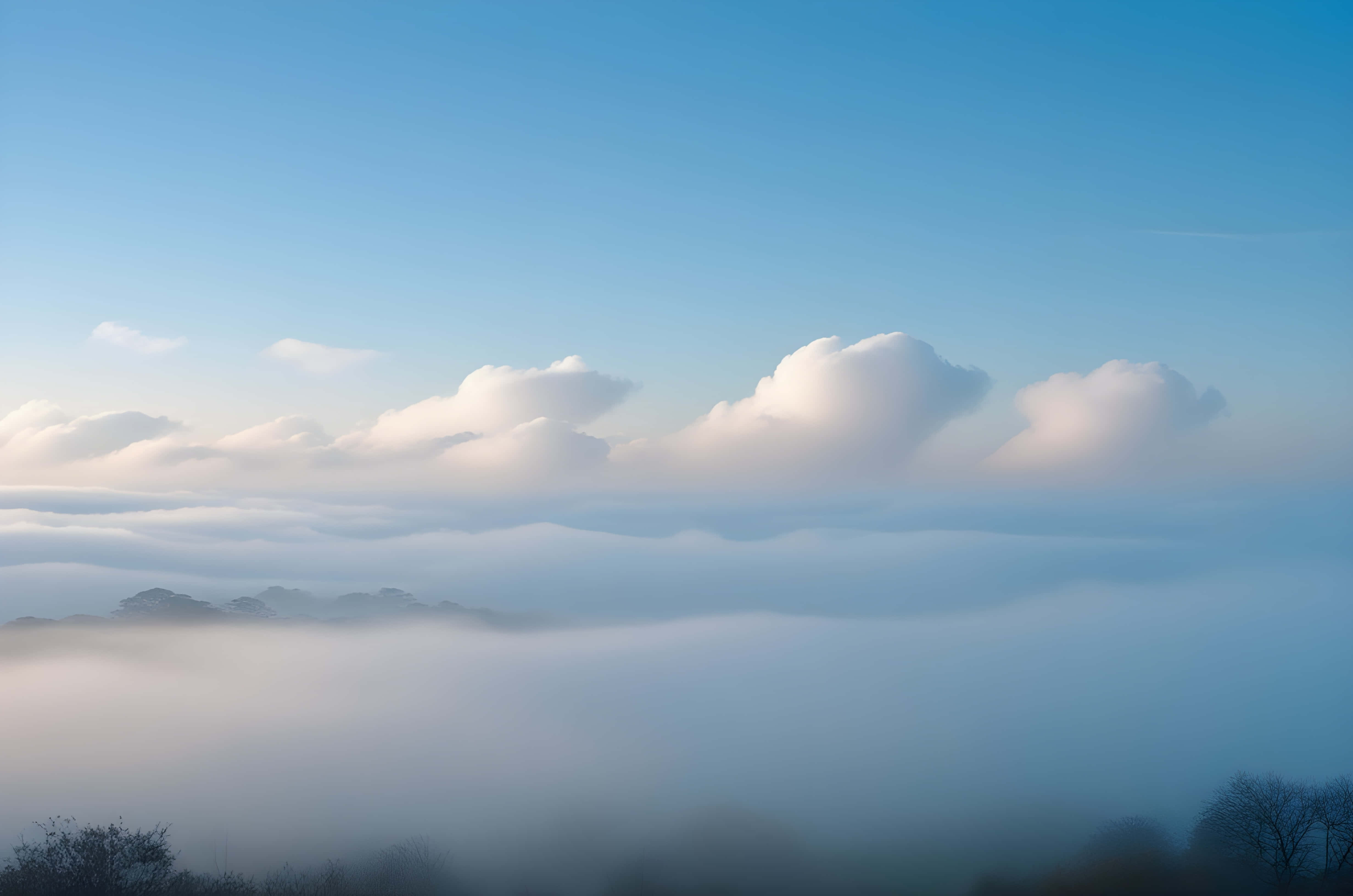 آسمان زیبا با مناظر طبیعی والپیپر