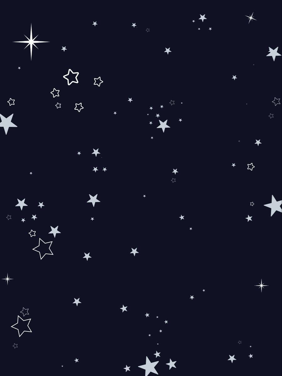 آسمان شب پرستاره و بامزه برای iPad Pro والپیپر