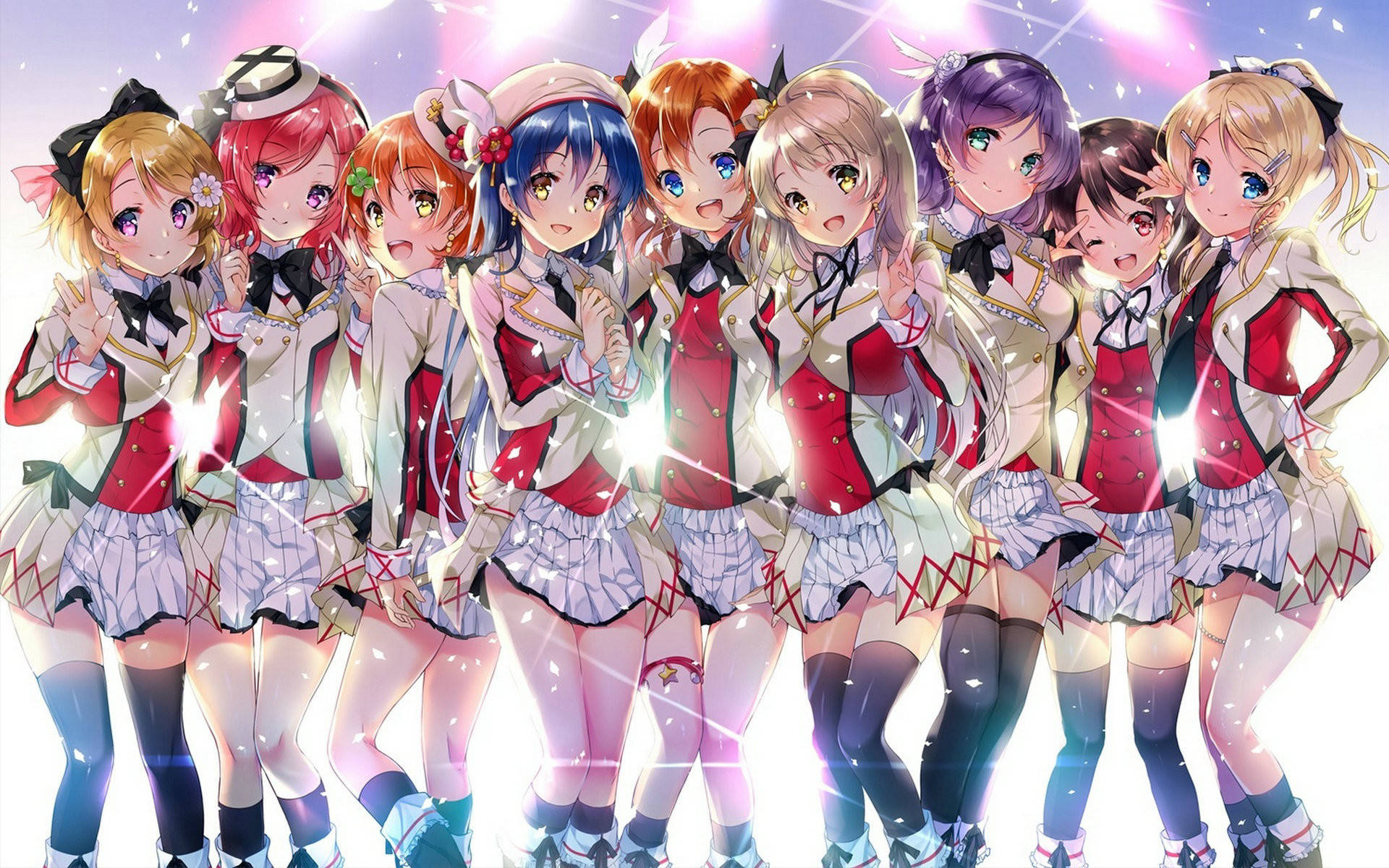 والپیپر آیدل‌های انیمه Love Live