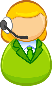 آیکون کارتونی خدمات مشتری والپیپر