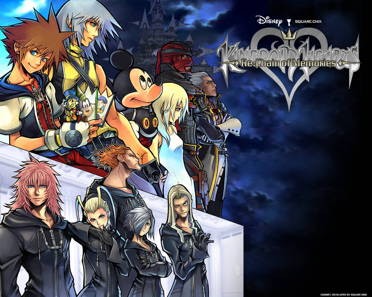 اثر هنری با نمایش لوگوی Kingdom Heart — انیمه HD گیف والپیپر