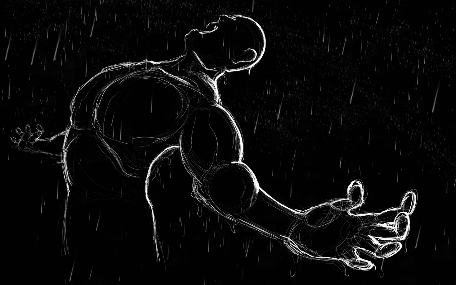 اثر هنری وارونه شگفت‌انگیز سیاه و سفید والپیپر