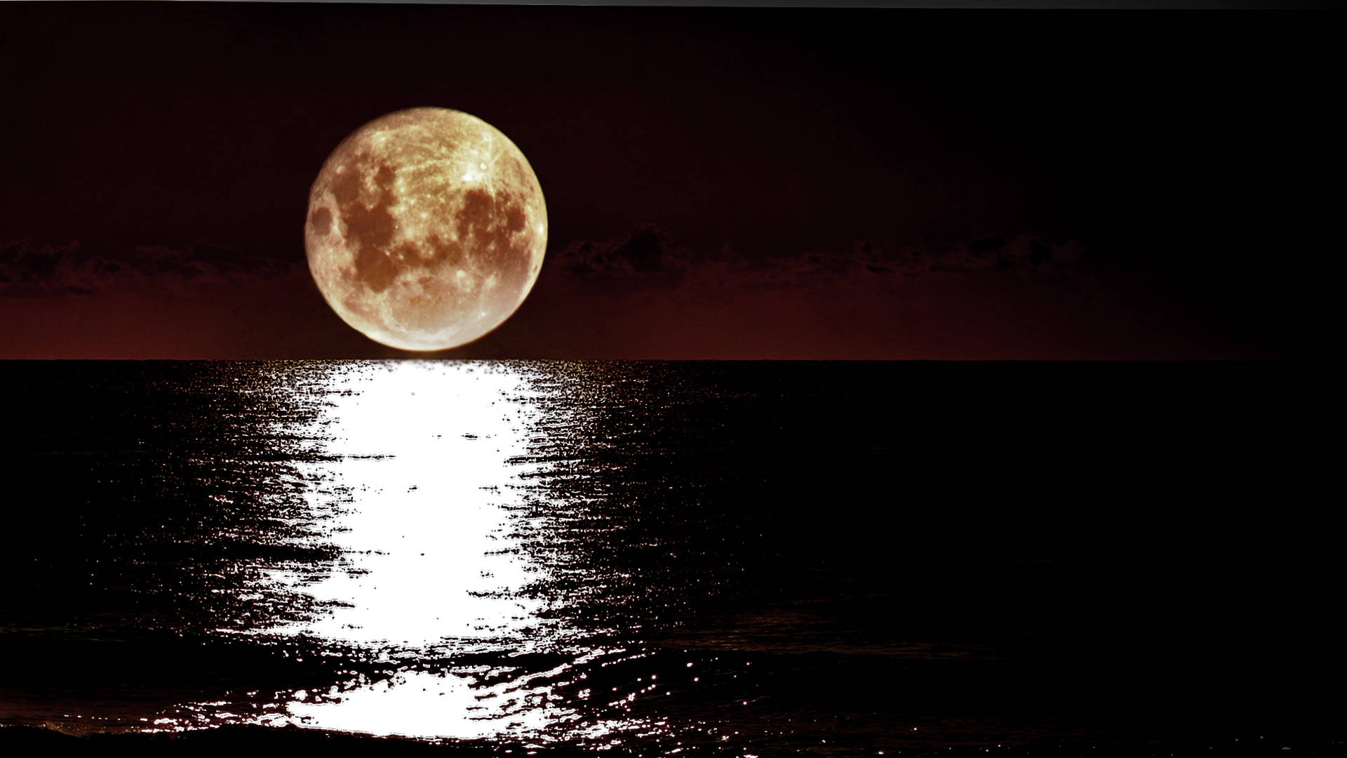 افق شب مهتابی والپیپر