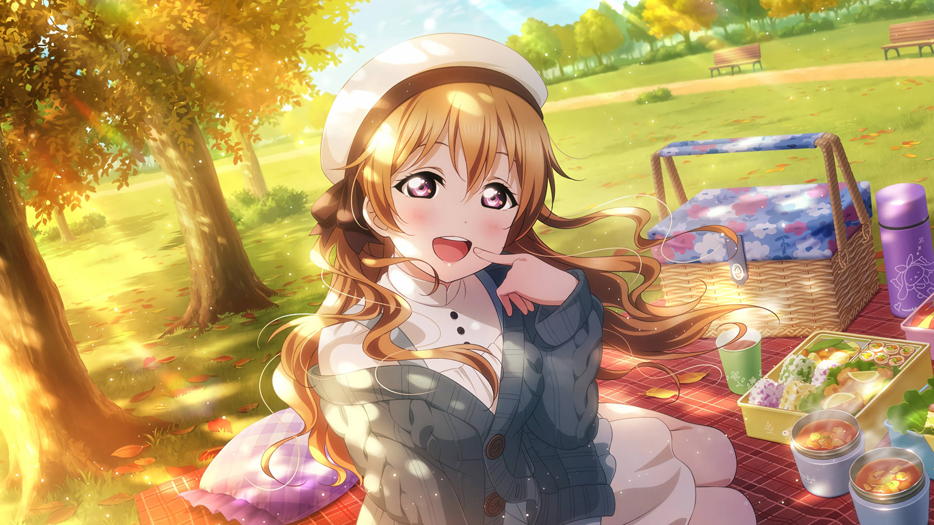 والپیپر انیمه Love Live هانایو