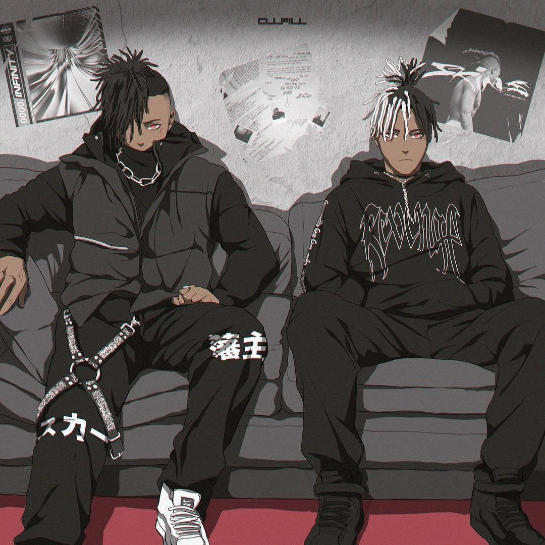 انیمه Xxxtentacion به همراه Scarlxrd والپیپر
