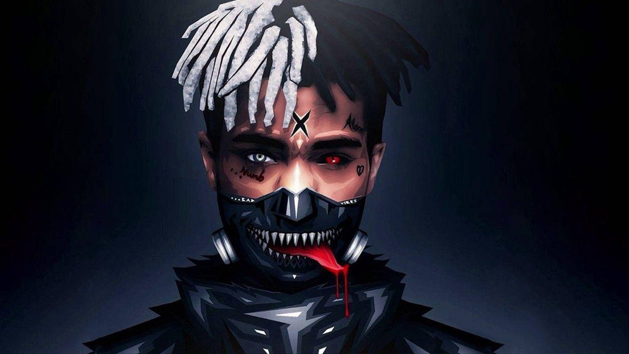 انیمه Xxxtentacion با ماسک توکیو غول والپیپر
