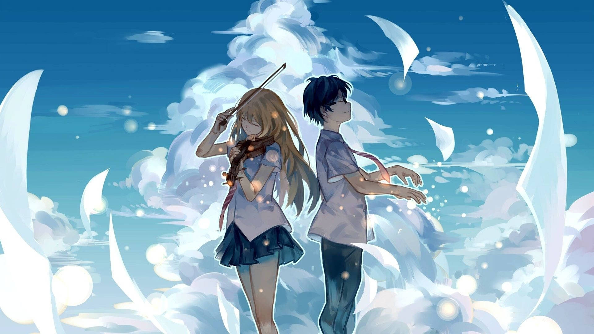 انیمه زیبای Your Lie In April والپیپر