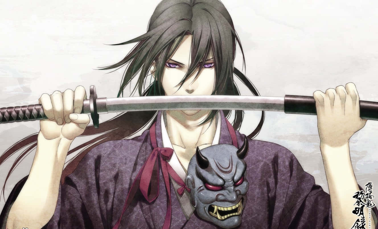 انیمه سامورایی Hakuoki هجیکاتا توشیزو والپیپر