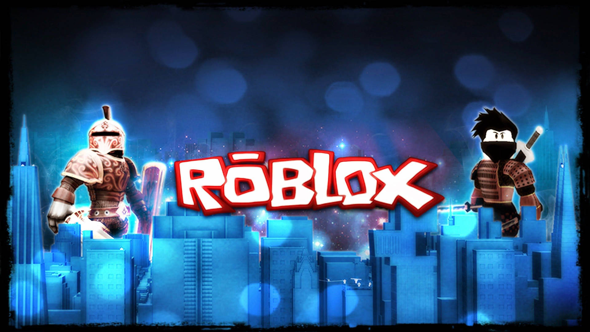 والپیپر جذاب و هنری از کاور Roblox با سبک زیبایی‌شناسی نئون. — رابلکس والپیپر
