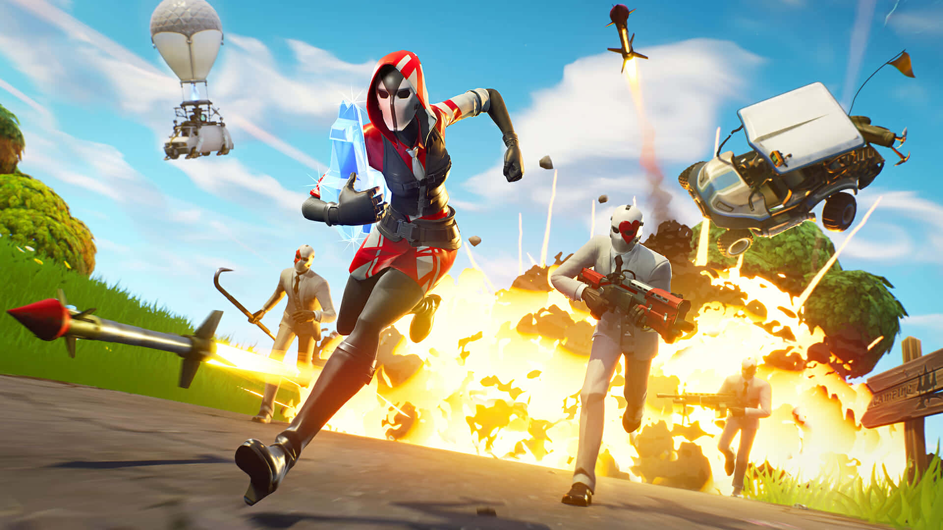 با فورتنایت نگرانی‌هایت را دور بریز و برقص! والپیپر