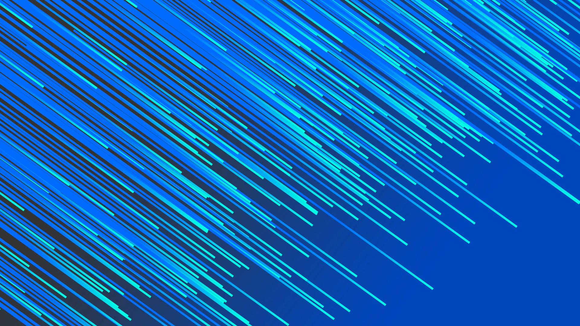بارش شهابی مینیمال آبی با کیفیت 4K — ستاره‌ها والپیپر
