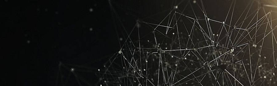 بنر لینکدین خطوط متصل والپیپر