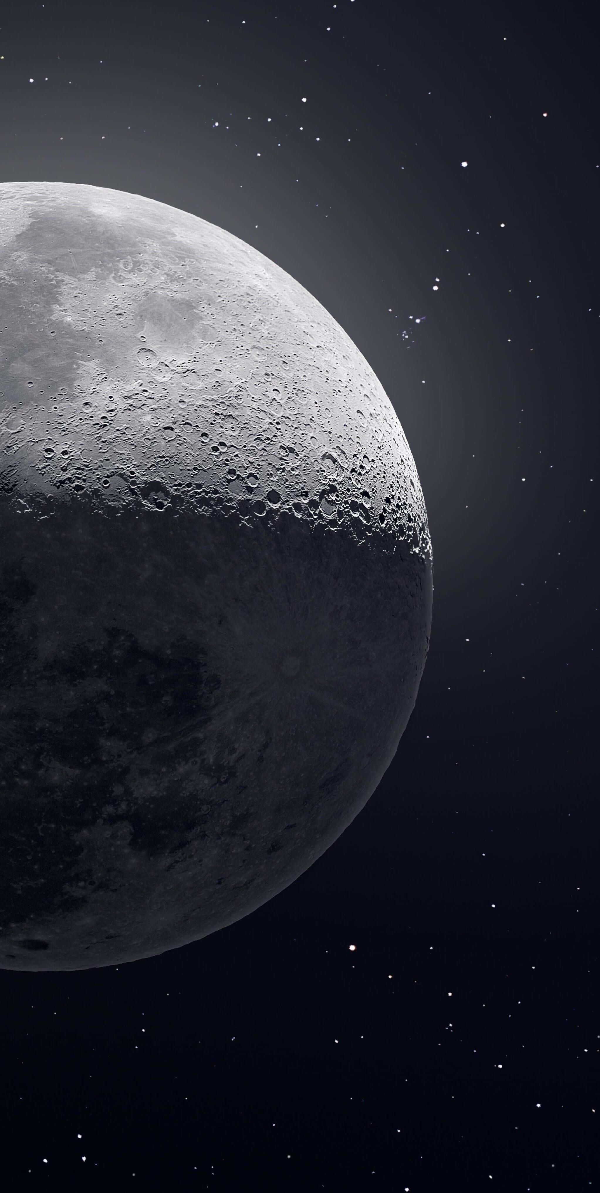 تصویر دقیق ماه برای آیفون والپیپر