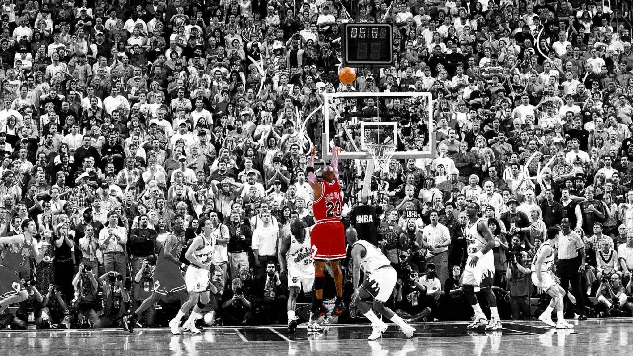 تصویر زمینه قرمز مایکل جردن NBA برای دسکتاپ والپیپر