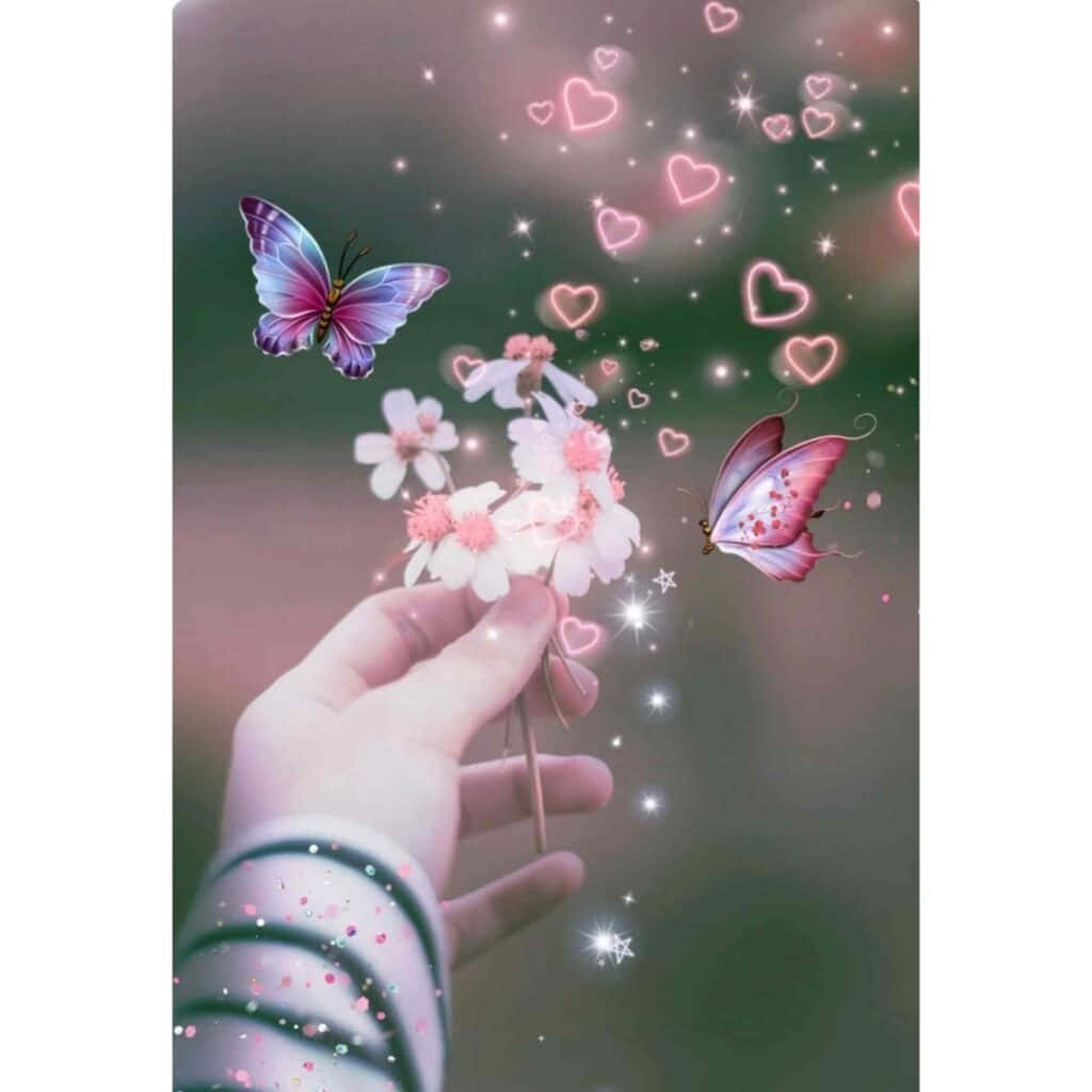 تصویر پروفایل زیبای پروانه دیجیتال والپیپر