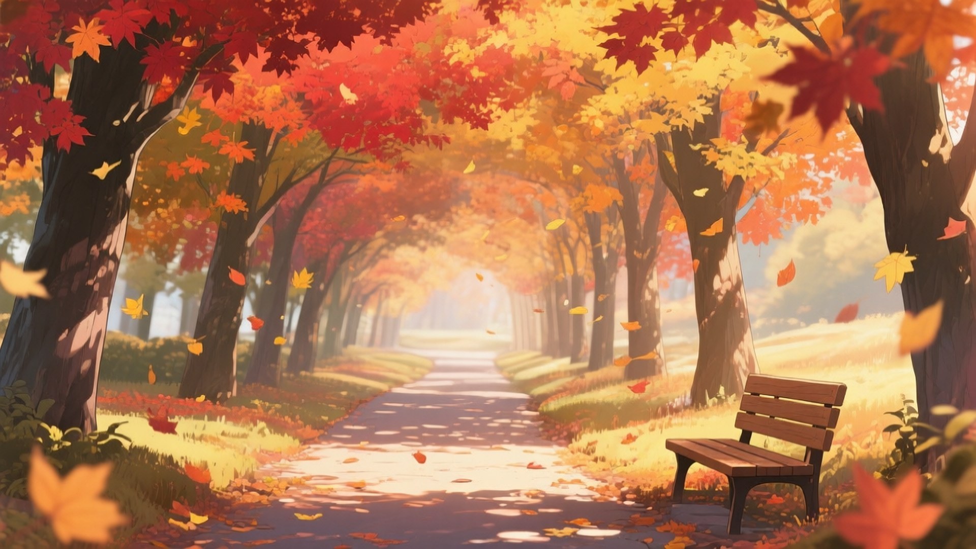 تونل افرای پاییزی والپیپر