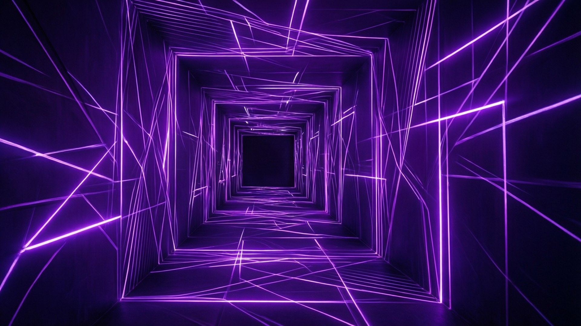 تونل هندسی نئون والپیپر