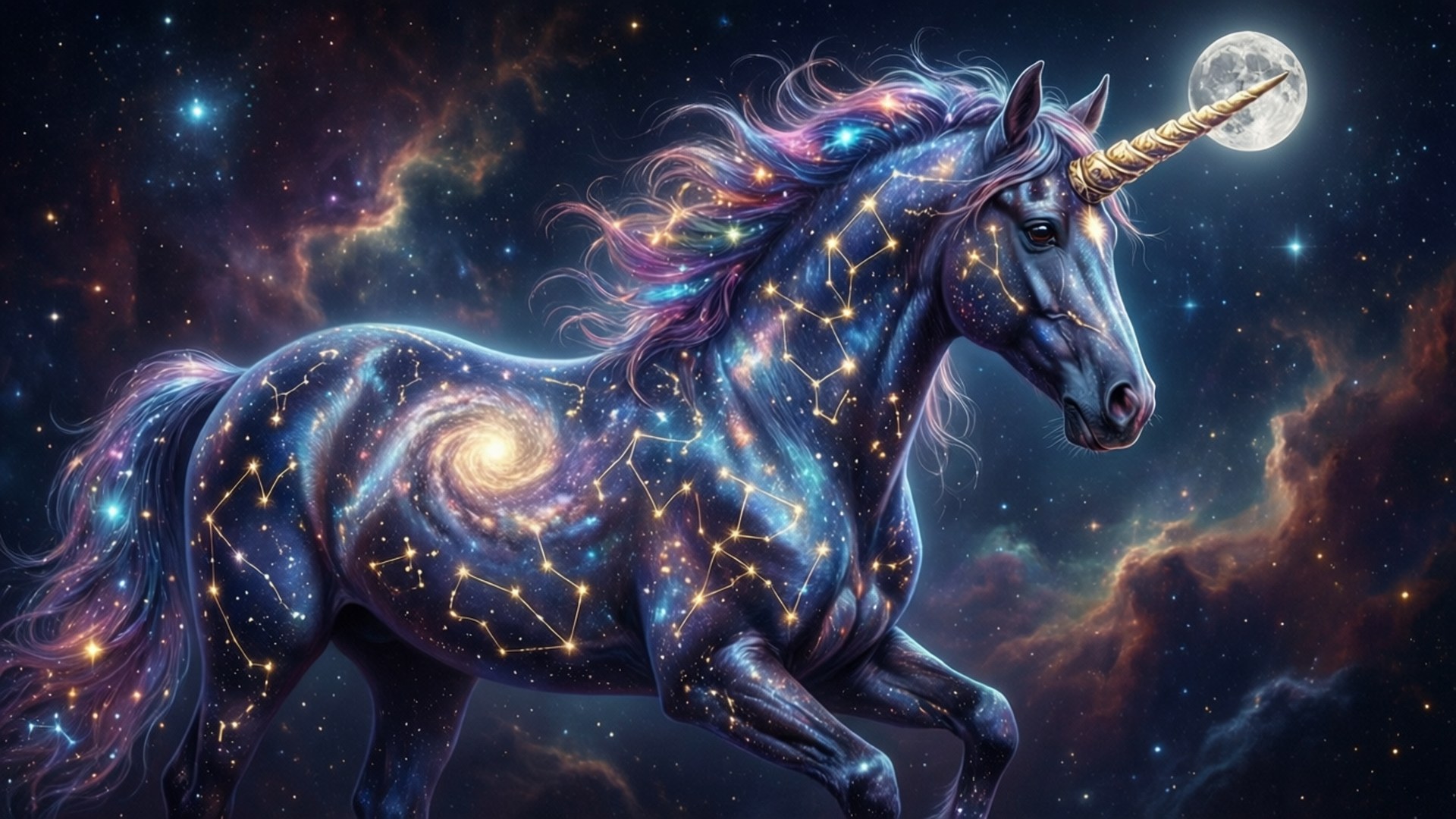 تک‌شاخ صورت فلکی والپیپر