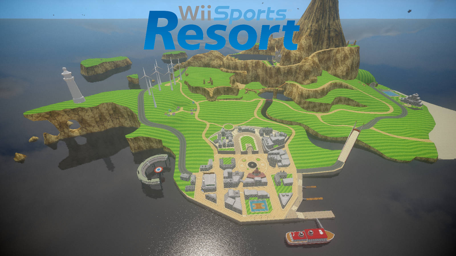 جزیره ووهو از بازی Wii Sports Resort والپیپر